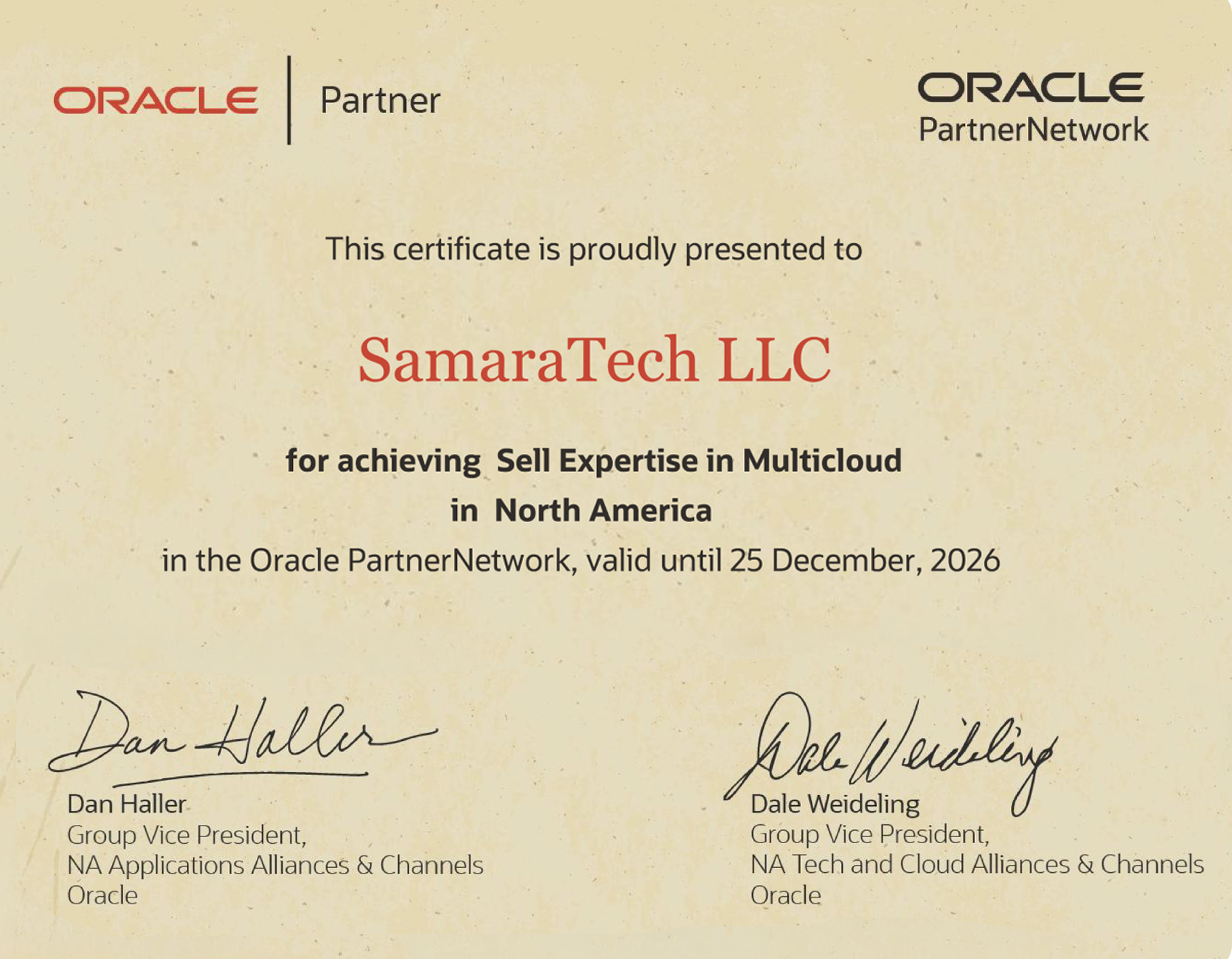 Multicloud Sell Expertise in North America