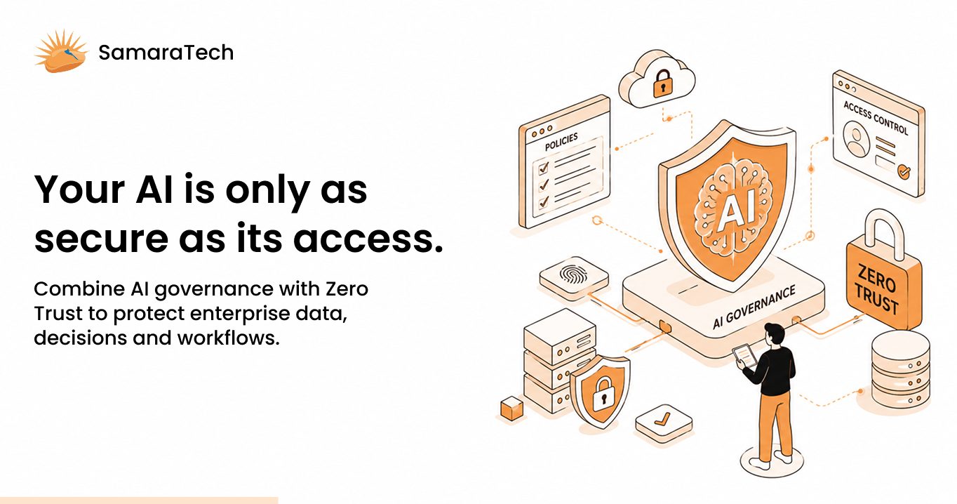 AI Governance and Zero Trust protecting enterprise data decisions and workflows